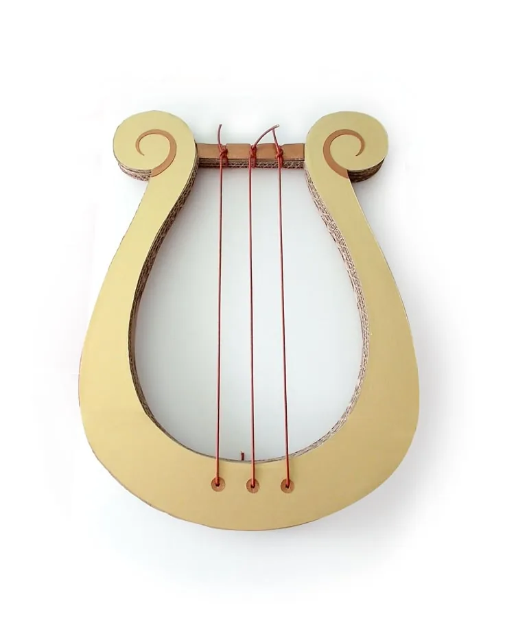 Cardboard lyre