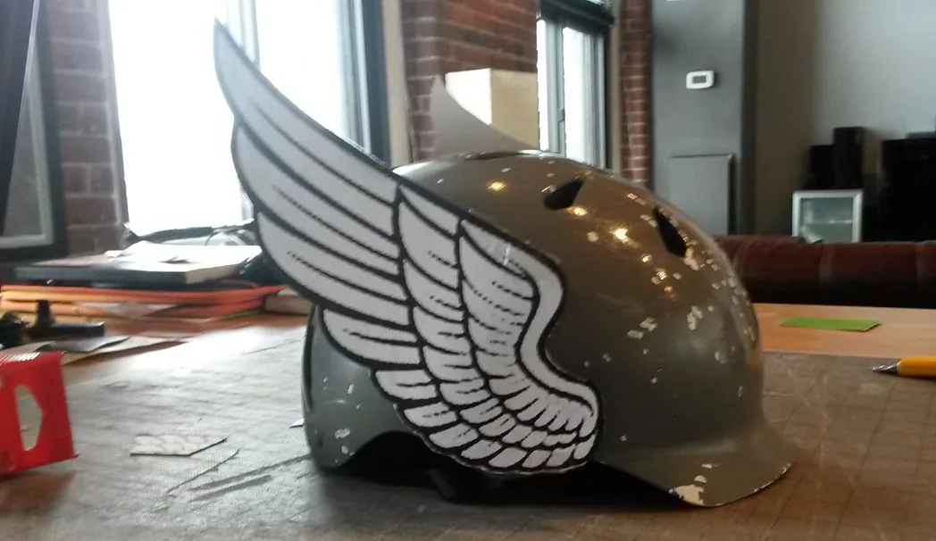 Winged helmet