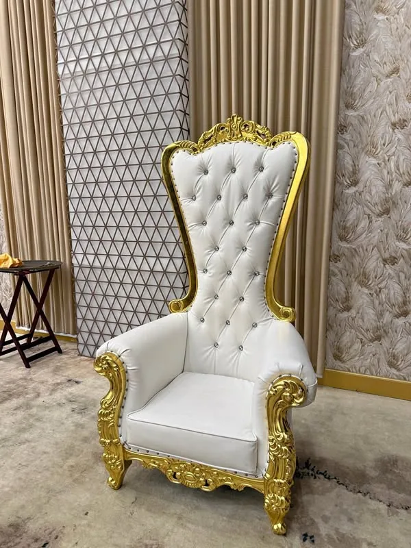 Gold throne chair