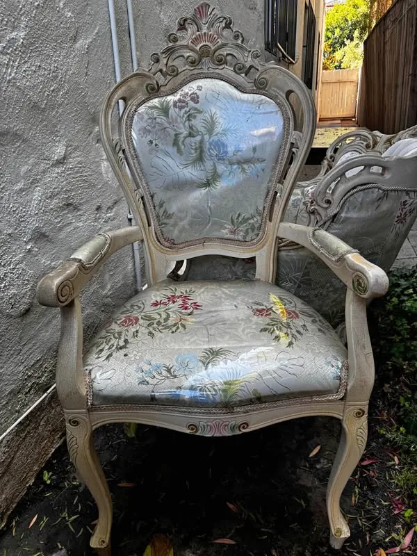 Carved armchair