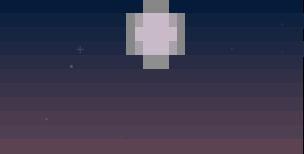 the moon waning and sinking as the context window fills, with the percentage left under it